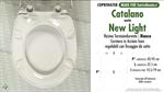 WC-Seat MADE for wc NEW LIGHT/CATALANO model. Type DEDICATED. Thermosetting