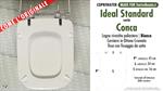 WC-Seat MADE for wc CONCA/IDEAL STANDARD Model. Type DEDICATED. Wood Covered