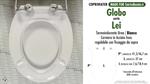 Abattant wc MADE pour LEI/GLOBO modèle. PLUS Quality. Duroplast