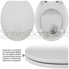Abattant wc MADE pour MONACO/HATRIA modèle. PLUS Quality. Duroplast