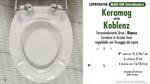 WC-Seat MADE for wc KOBLENZ/KERAMAG model. SOFT CLOSE. PLUS Quality. Duroplast