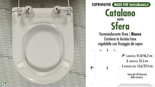 WC-Seat MADE for wc SFERA NEW/CATALANO model. PLUS Quality. Duroplast