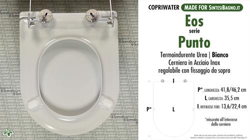 Abattant wc MADE pour PUNTO/EOS modèle. PLUS Quality. Duroplast