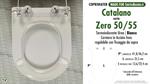 WC-Seat MADE for wc ZERO 50/55/CATALANO model. PLUS Quality. Duroplast