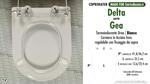 WC-Seat MADE for wc GEA/DELTA model. SOFT CLOSE. PLUS Quality. Duroplast