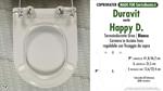 WC-Seat MADE for wc HAPPY D./DURAVIT model. SOFT CLOSE. PLUS Quality. Duroplast
