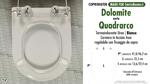 WC-Seat MADE for wc QUADRARCO/DOLOMITE model. SOFT CLOSE. PLUS Quality