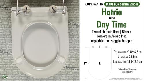 WC-Seat MADE for wc DAY TIME/HATRIA model. PLUS Quality. Duroplast