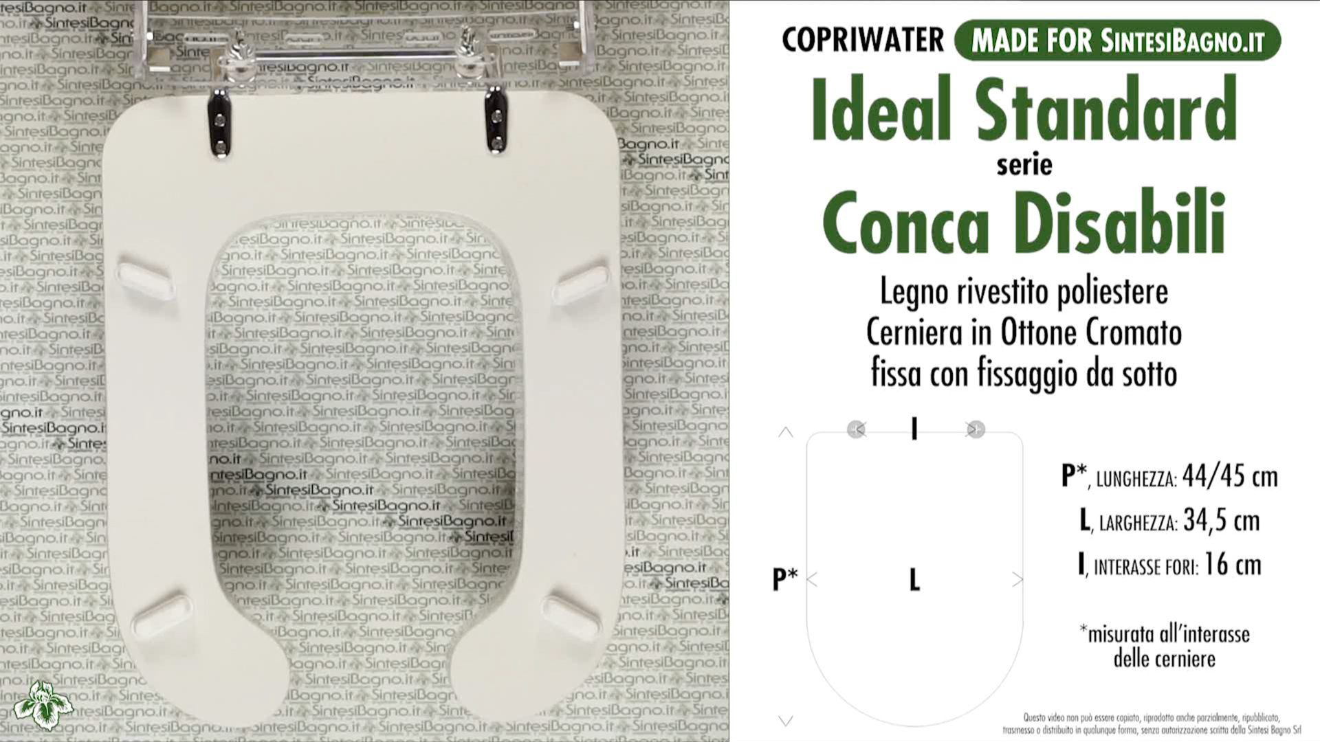 Wc Seat For Wc Conca Disabled Ideal Standard Type Dedicated Wood Covered Sintesibagno Shop Online