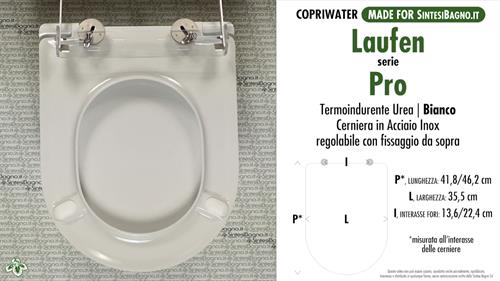 WC-Seat MADE for wc PRO/LAUFEN model. PLUS Quality. Duroplast