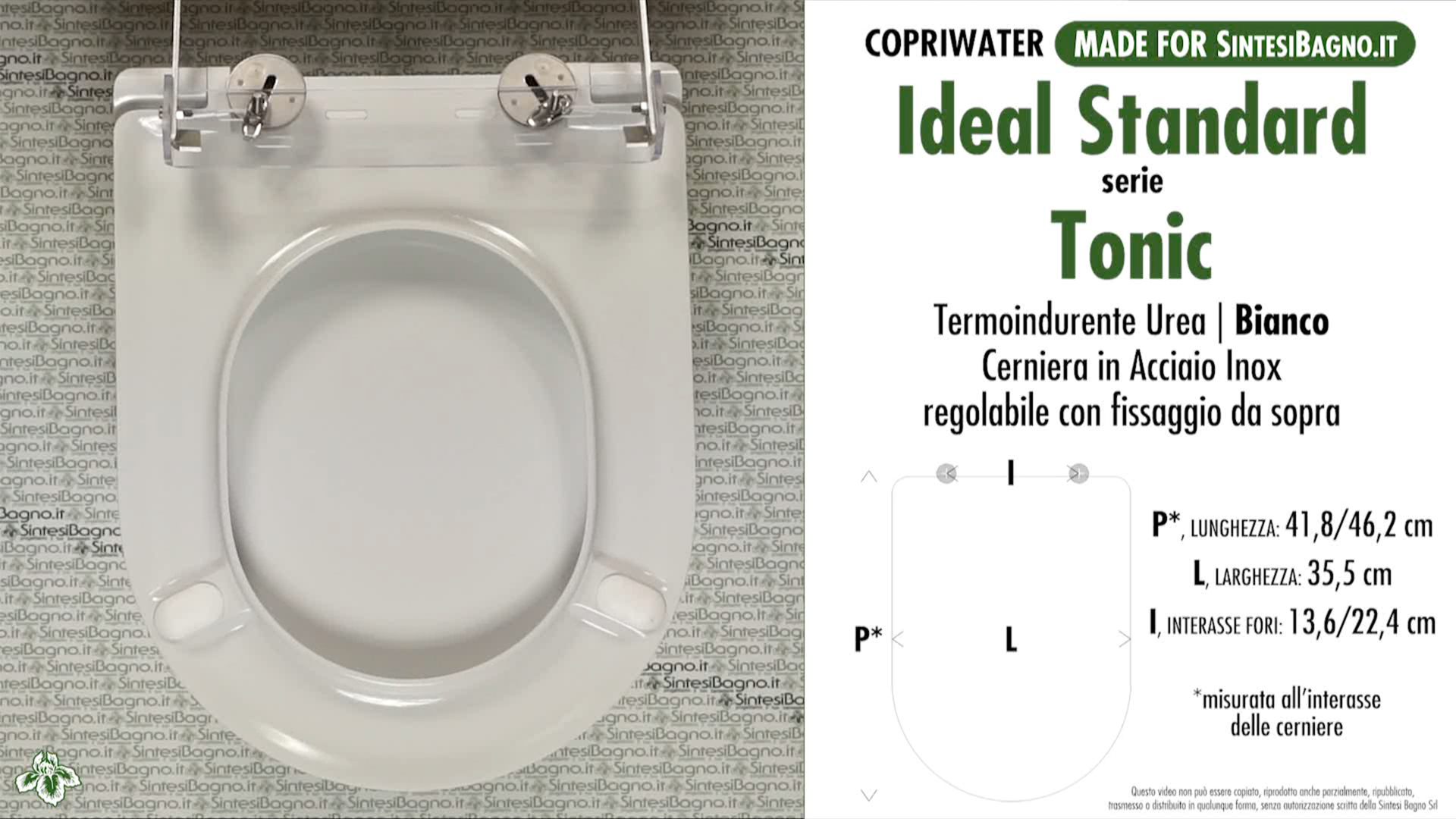 Tapa de WC Ideal Standard Tonic compatible - Vainsmon