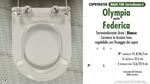 Abattant wc MADE pour FEDERICA/OLYMPIA modèle. SOFT CLOSE. PLUS Quality