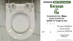 WC-Seat MADE for wc FLO'/KERASAN model. SOFT CLOSE. PLUS Quality. Duroplast