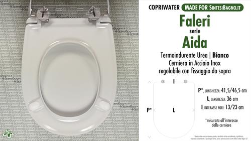 Abattant wc MADE pour AIDA/FALERI modèle. PLUS Quality. Duroplast