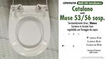 WC-Seat MADE for wc MUSE 53/56 Sospeso/CATALANO model. PLUS Quality. Duroplast