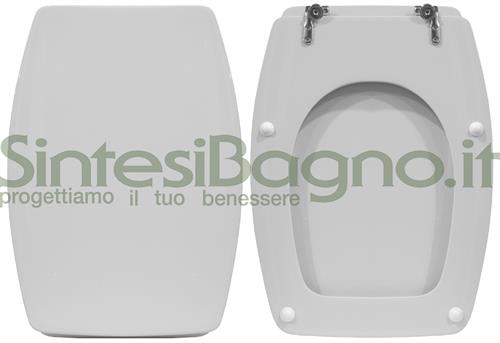 WC-Seat MADE for wc BR LUNGO/SIMI-TENAX Model. Type DEDICATED. Wood Covered