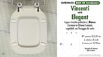 WC-Seat MADE for wc ELEGANT/VINCENTI Model. Type DEDICATED. Wood Covered