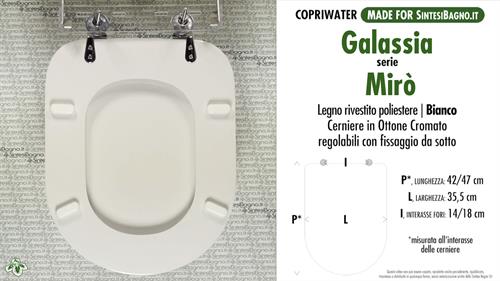 WC-Sitz MADE für wc MIRO'/GALASSIA Modell. Typ GEWIDMETER