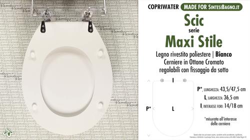 WC-Sitz MADE für wc MAXI STILE/SCIC Modell. Typ GEWIDMETER