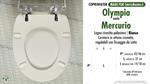 WC-Seat MADE for wc MERCURIO/OLYMPIA Model. Type DEDICATED. Wood Covered