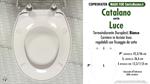 WC-Seat MADE for wc LUCE/CATALANO model. Type DEDICATED. Duroplast