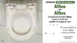 WC-Seat MADE for wc ALTHEA/ALTHEA model. Type DEDICATED. Duroplast
