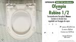 Abattant wc MADE pour RUBINO 1/OLYMPIA modèle. Type DÉDIÉ. Duroplast