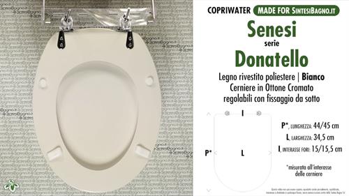 WC-Sitz MADE für wc DONATELLO/SENESI Modell. Typ GEWIDMETER