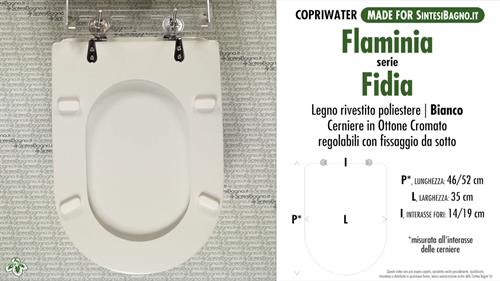 WC-Sitz MADE für wc FIDIA/FLAMINIA Modell. Typ GEWIDMETER