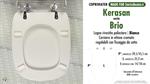 WC-Seat MADE for wc BRIO/KERASAN Model. Type DEDICATED. Wood Covered