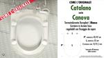 COPRIWATER per wc CANOVA. CATALANO. Ricambio “COME l’ORIGINALE”. Larghezza 35 cm