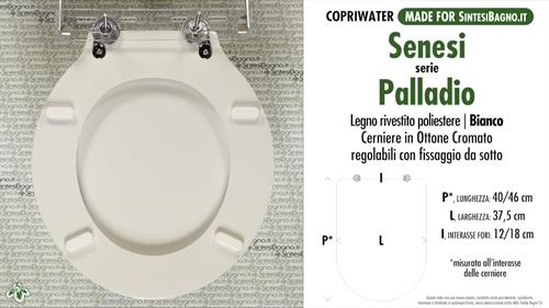 WC-Sitz MADE für wc PALLADIO/SENESI Modell. Typ GEWIDMETER