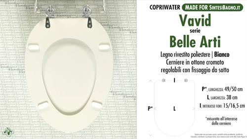 Abattant wc MADE pour BELLE ARTI/VAVID modèle. Type DÉDIÉ. Bois recouvert