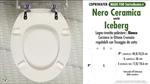 WC-Sitz MADE für wc ICEBERG (Attacchi EXPA)/NERO CERAMICA Modell. Typ GEWIDMETER