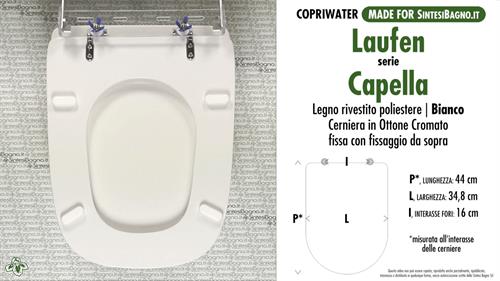 WC-Sitz MADE für wc CAPELLA/LAUFEN Modell. Typ GEWIDMETER