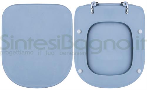 WC-Seat MADE for wc OASI/POZZI GINORI Model. WHISPERED AZURE. Type DEDICATED
