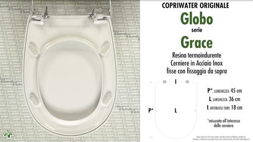 WC-Sitz GRACE/GLOBO Modell. Typ ORIGINAL. Duroplast