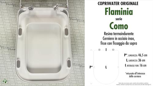 WC-Seat COMO/FLAMINIA model. Type ORIGINAL. Duroplast