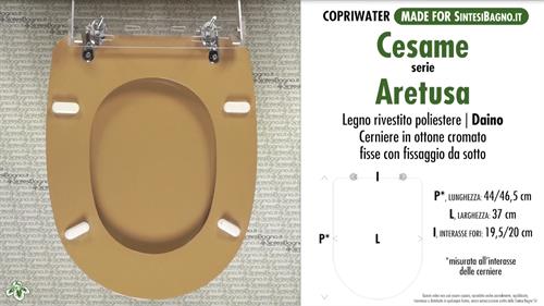WC-Sitz MADE für wc ARETUSA CESAME Modell. HIRSCH. Typ GEWIDMETER