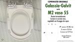 Abattant wc M2/vaso 55 cm/GALASSIA-GALVIT modèle. Type ORIGINAL. Duroplast