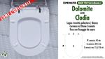 Abattant wc CLODIA DOLOMITE modèle. Type “COMME L’ORIGINAL”. Bois recouvert