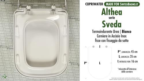 Abattant wc MADE pour SVEDA/ALTHEA modèle. PLUS Quality. Duroplast