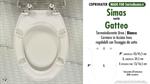 WC-Seat MADE for wc GATTEO SIMAS model. Type DEDICATED. Cheap