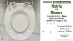 Abattant wc MADE pour MONACO/HATRIA modèle. SOFT CLOSE. PLUS Quality. Duroplast