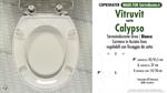 WC-Seat MADE for wc CALYPSO VITRUVIT model. SOFT CLOSE. Type DEDICATED. Cheap