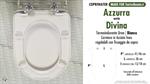 WC-Seat MADE for wc DIVINA AZZURRA model. Type DEDICATED. Cheap