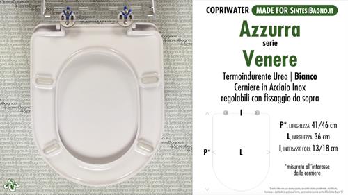 WC-Seat MADE for wc VENERE AZZURRA model. Type DEDICATED. Cheap