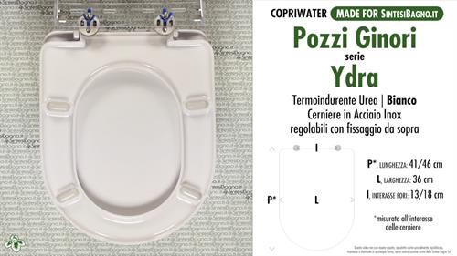 WC-Seat MADE for wc YDRA POZZI GINORI model. Type DEDICATED. Cheap