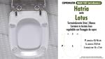 WC-Seat MADE for wc LOTUS HATRIA model. Type DEDICATED. Cheap
