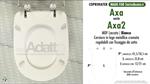 Abattant wc MADE pour AXA 2 AXA modèle. Type ADAPTABLE. Prix économique